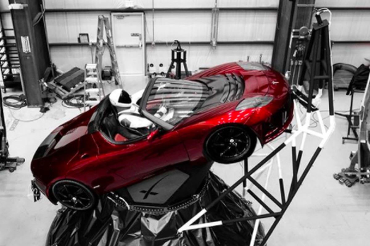 Tesla Roadster Space Launch