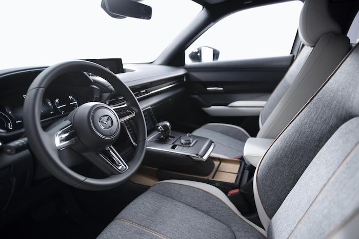Mazda MX-30 electric car interior