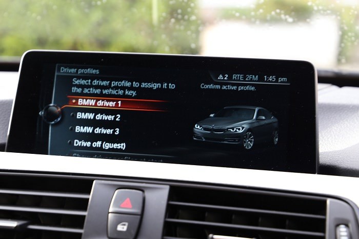 BMW iDrive system in the 3 Series GT