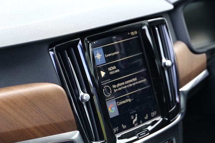 Volvo infotainment display screen