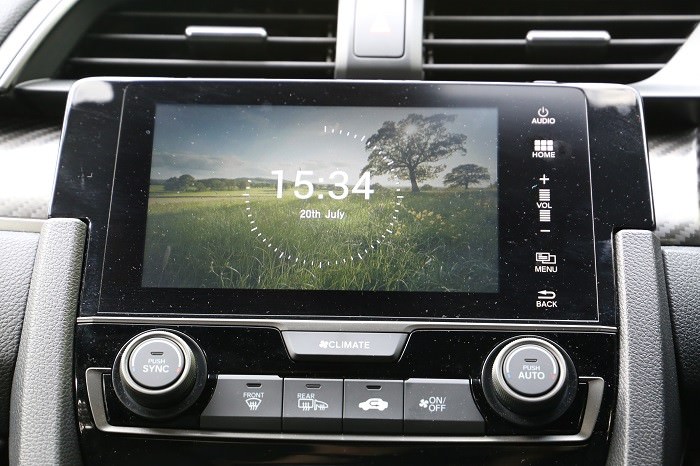New Honda Civic touch screen display