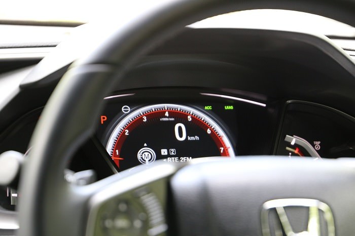 Digital display in Honda Civic
