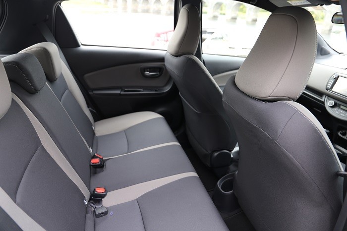 Toyota Yaris back seats