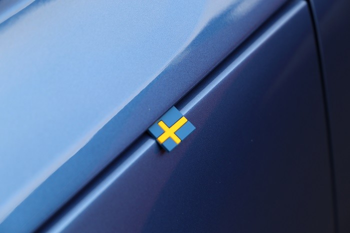 Swedish flag Volvo