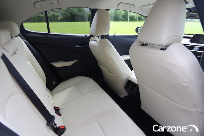 Lexus UX crossover rear seats